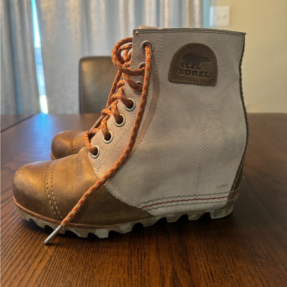 SOREL Natural 1964 Premium Canvas Wedge Boots - Picture 5 of 5